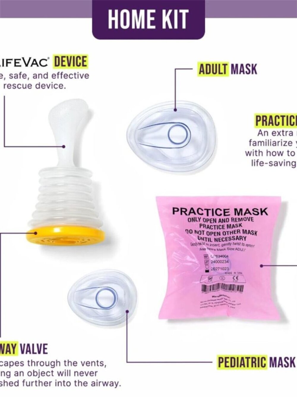 LifeVac Home Kit - Anti-Choking device - complete/unused NWT - Picture 6 of 6
